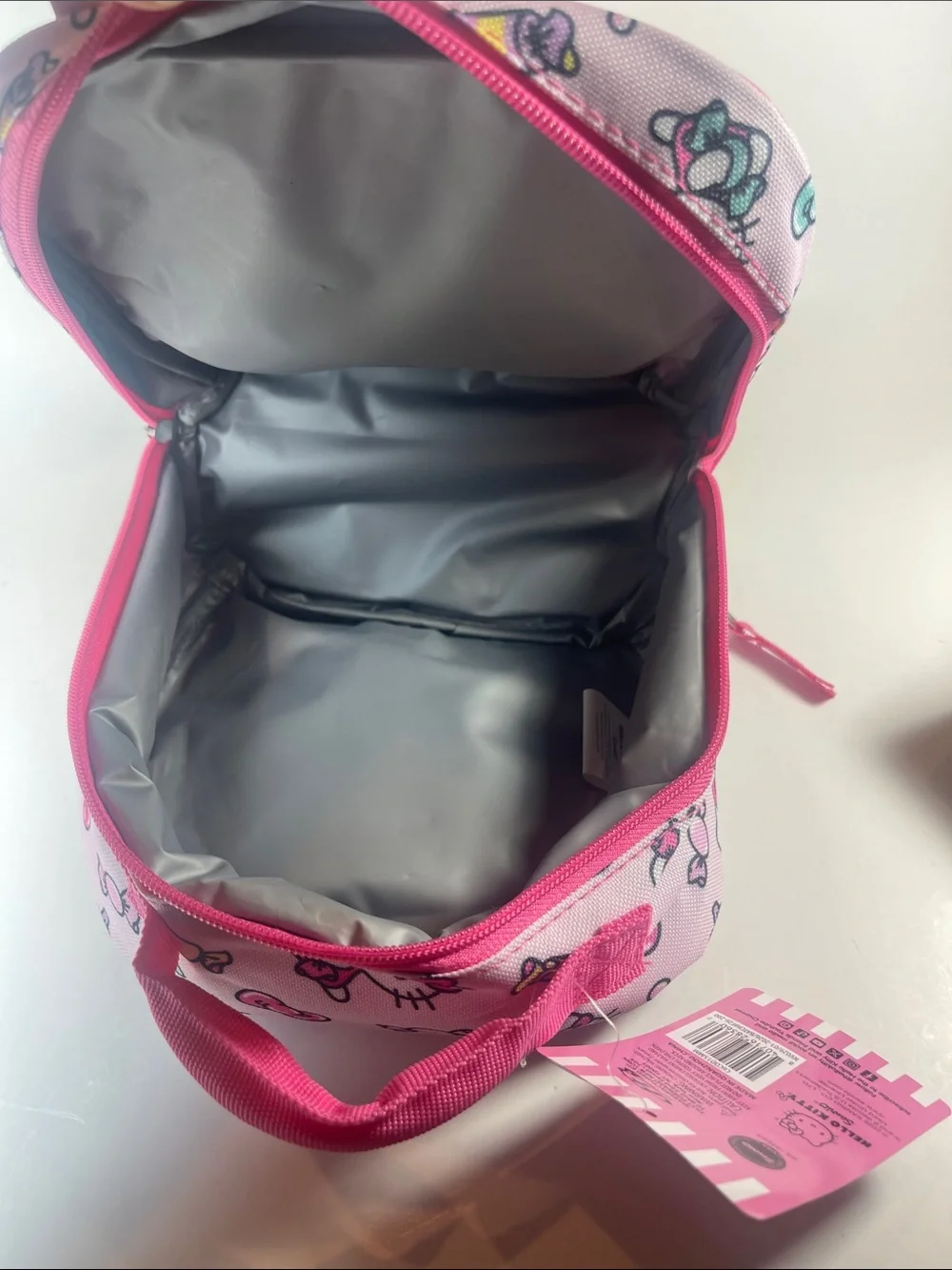 Hello Kitty Girls Pink Lunch Box Bag Sanrio Back to School for elementary school